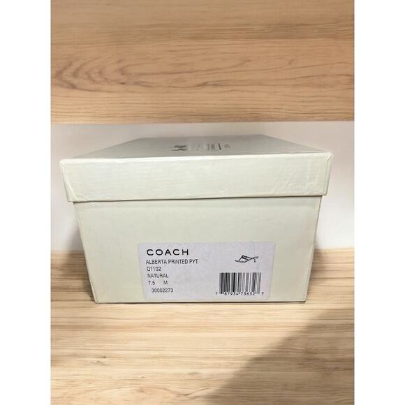 New With Tags Y2K Coach Q1102 Alberta Printed Python Kitten Heels Size 7.5M - Picture 6 of 8